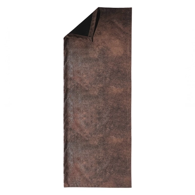 Chemin de table Vintage, Chocolat, 45 x 120cm, avec ourlet, lavable à 40° C_1