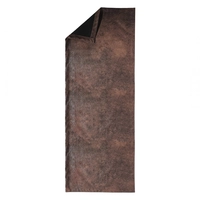 Chemin de table Vintage, Chocolat, 45 x 120cm, avec ourlet, lavable à 40° C