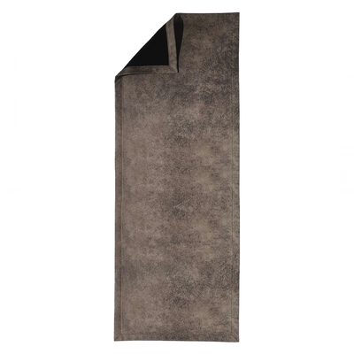 Chemin de table Vintage, gris, 43 x 120 cm, avec ourlet, lavable à 40° C_1