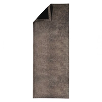 Chemin de table Vintage, gris, 43 x 120 cm, avec ourlet, lavable à 40° C