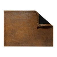 Set de table Vintage, Camel, 33 x 43 cm,  avec ourlet, lavable à 40° C, en cuir synthétique