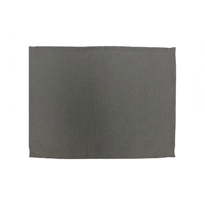 Smart Set de table Gris, 43 x 33cm, lavable à 30° polyester, aspect laine/parementon_1