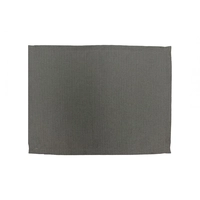 Smart Set de table Gris, 43 x 33cm, lavable à 30° polyester, aspect laine/parementon