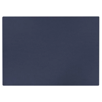 Aredo Tischset blau, recyceltes Leder,  rechteckig 45 x 35 cm, abwaschbar