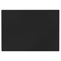 Aredo Tischset schwarz, recyceltes Leder,  rechteckig 45 x 35 cm, abwaschbar