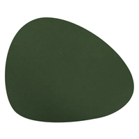 Aredo Tischset grün, recyceltes Leder,  organisch 44.5 x 36.5 cm, abwaschbar