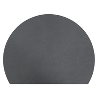 Aredo Tischset silber, recyceltes Leder,  sunset 41 x 31 cm, abwaschbar