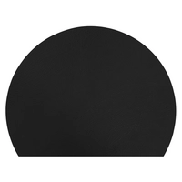Aredo Tischset schwarz, recyceltes Leder,  sunset 41 x 31 cm, abwaschbar