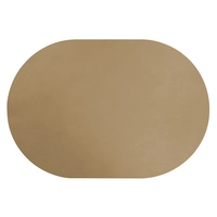 Aredo Tischset sand, recyceltes Leder,  oval 40 x 27.5 cm, abwaschbar