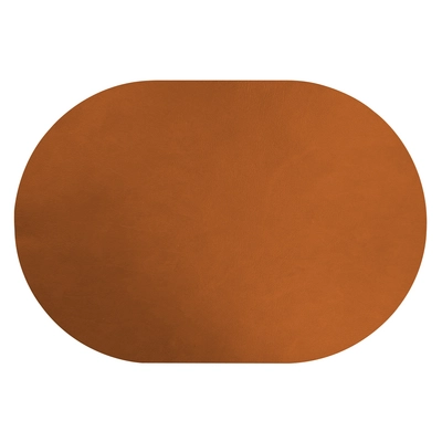 Aredo Tischset braun, recyceltes Leder,  oval 40 x 27.5 cm, abwaschbar_1