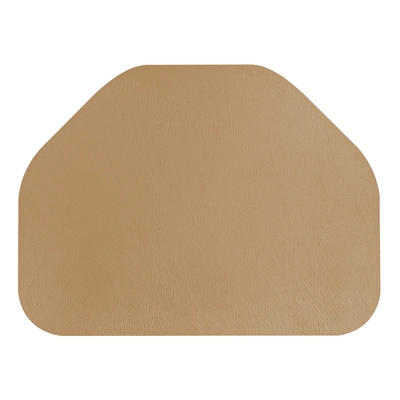 Aredo Tischset sand, recyceltes Leder,  trapez 41 x 31 cm, abwaschbar_1