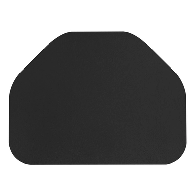 Aredo Tischset schwarz, recyceltes Leder,  trapez 41 x 31 cm, abwaschbar_1