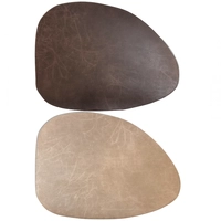 Tischset Vintage Cacao/Grege, asymmetrisch 33 x 43 cm, beidseitig verwendbar
