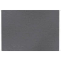 Aredo Set de table anthracite, cuir recyclé,  rectangulaire, 45 x 35 cm, lavable