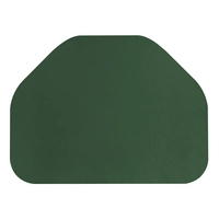 Aredo Tischset grün, recyceltes Leder,  trapez 41 x 31 cm, abwaschbar