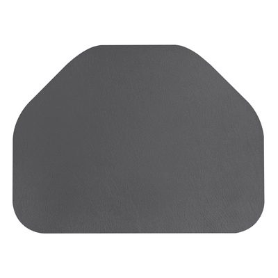 Aredo Set de table anthracite, cuir recyclé,  trapez 41 x 31 cm, lavable_1