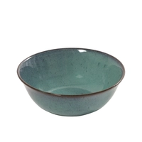 Aqua Steingut, Bowl, türkis, 18 cm Ø, H: 6.5 cm Pascale Naessens