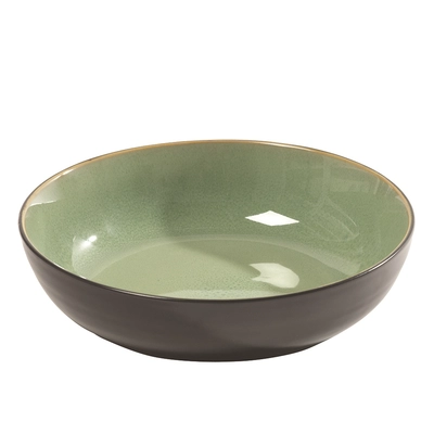 Pure Keramik, Bowl, grün/schwarz, 20 cm Ø, H: 5.1 Pascale Naessens_1