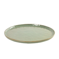 Pure céramique, assiette plate, aquavert, 27 cm Ø Pascale Naessens