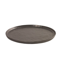 Pure céramique, assiette plate,anthracite, 27 cm Pascale Naessens