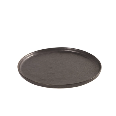 Pure céramique, assiette plate,anthracite, 21.5 cm Pascale Naessens_1