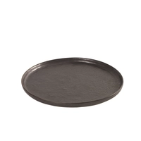 Pure céramique, assiette plate,anthracite, 21.5 cm Pascale Naessens