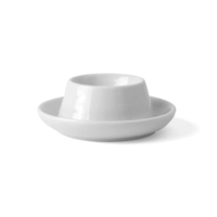 Coquetier porcelaine blanc, 8.5 cm 
