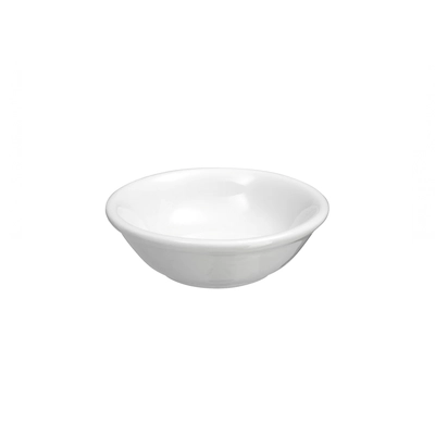 Bol porcelaine blanc, 6.8 cm Ø, H: 2.4 cm, les épices, l'huile, le soja, sachets de sucre_1