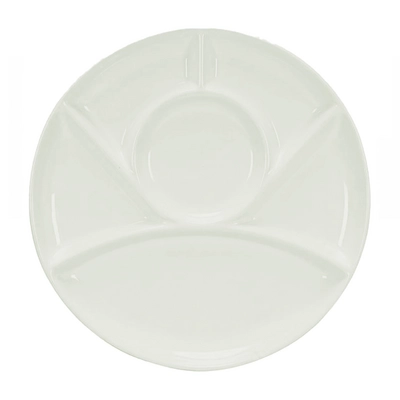 Assiette à fondue en porcelaine, Ø 28 cm _1