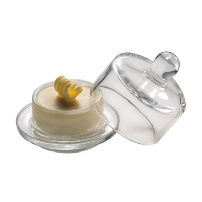 Buttertopf mit Cloche, Glas, Ø 9 cm _1