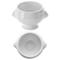 Löwenkopf Suppenterrine weiss, Ø 12cm, 30 cl 