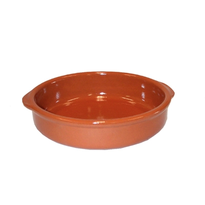 Terracotta Mediterran avec poignée, rond, 17 cm Ø _1