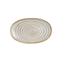 Azores Costa, Teller flach, oval, weiss L: 28 cm, B: 17 cm