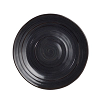 Azores Caldeira, assiette plate, noir, Ø 25.5 cm 