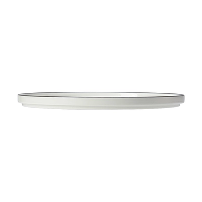 Asteria Assiette plate, bord noir, Ø 28.5 cm, empilable_1