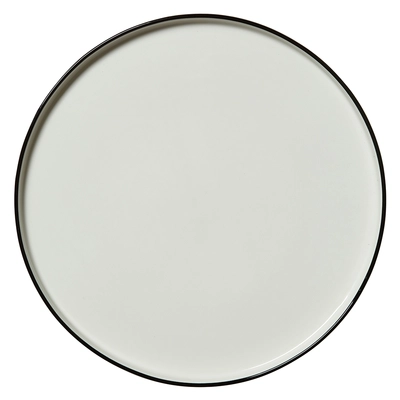 Asteria Assiette plate, bord noir, Ø 28.5 cm, empilable_2