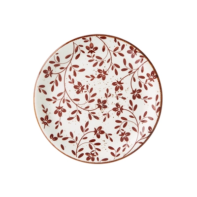 Flora Brown Assiette coupe plate, Ø 20.25 cm _1