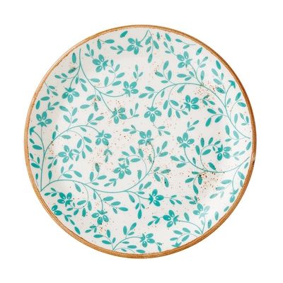 Flora Aqua Assiette coupe plate, Ø 25.25 cm _1