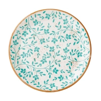 Flora Aqua Assiette coupe plate, Ø 25.25 cm 