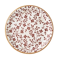 Flora Brown Assiette coupe plate, Ø 25.25 cm 