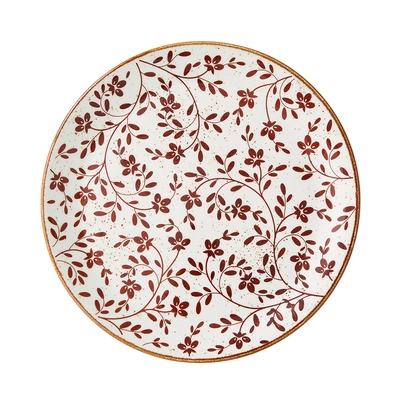 Flora Brown Assiette coupe plate, Ø 28 cm _1