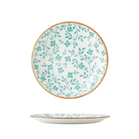 Flora Aqua Assiette coupe plate, Ø 20.25 cm 