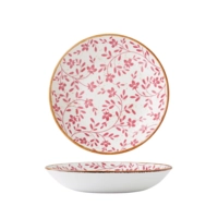 Flora Pink Assiette coupe creuse, Ø 21.6 cm 