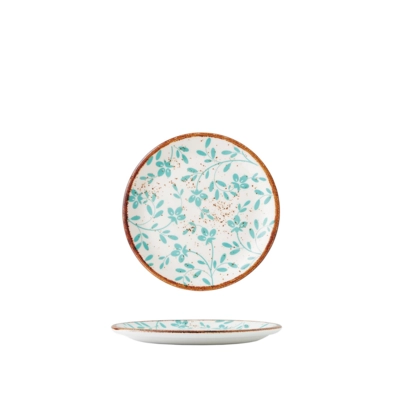 Flora Aqua Assiette coupe plate, Ø 15.25 cm _1