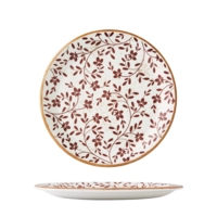 Flora Brown Assiette coupe plate, Ø 25.25 cm 