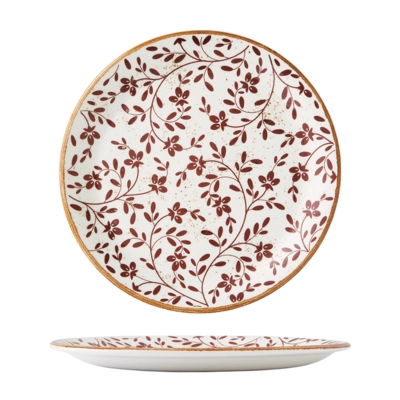 Flora Brown Assiette coupe plate, Ø 28 cm _1