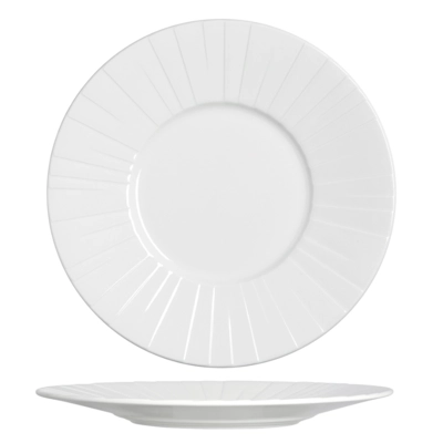 Alina Gourmet Teller flach, mit Fahne, Ø 28.5 cm _1