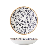 Flora Blue Teller Coupe tief, Ø 21.6 cm 