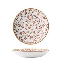 Flora Brown Teller Coupe tief, Ø 21.6 cm 