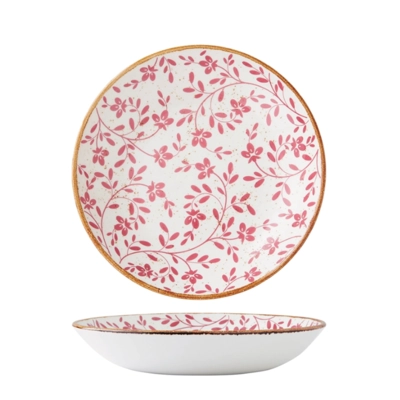 Flora Pink Assiette coupe creuse, Ø 25.25 cm _1